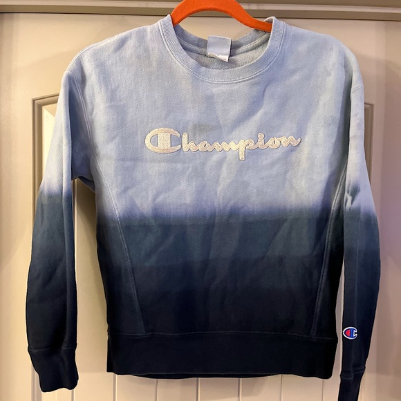 Champion Reverse Weave Blue Gradient Sweater - Picture 4 of 6